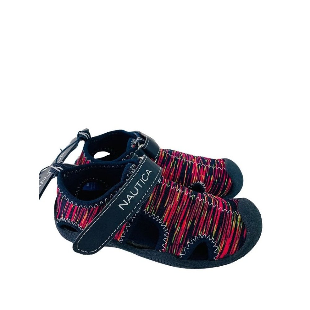 9 Nautica Toddler New Bump Toe Water Shoes Sandals Kettle Gulf Bright Pink